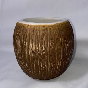 Vintage Tiki Mug Cocktail Bar Drinks Tropical Coconut Pot Planter Decor Hawaii